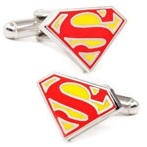    Cufflinks Inc Enamel Superman Cufflinks (DC SUP RY) Jewelry