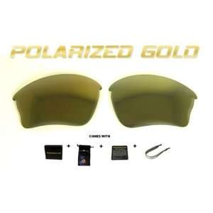   Custom Gold Polarized Lenses for Oakley Half Jacket 