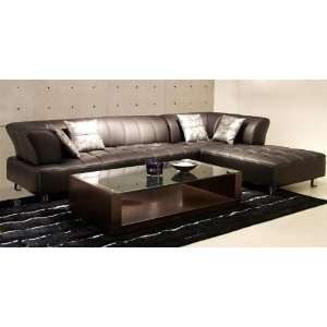  Italian Leather Sectional Sofa Set   Vivienne Leather Sectional 