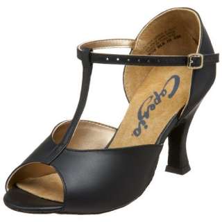   Capezio Womens BR08 Latin T Strap Ballroom Shoe,Black,4 M US Shoes