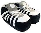 Black 5 Stripe Sneaker Slippers Mens  Womens Happy Feet Boot Slippers