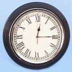 Black/chrome Wall Clock 17 Vintage Clock Gift NEW  