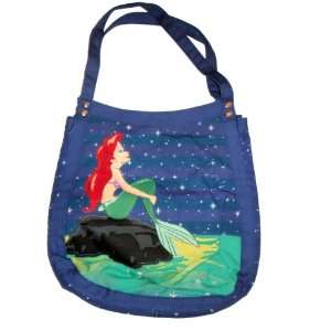   Mermaid Tote Bag   Ariel Dreaming Under a Starry Sky 