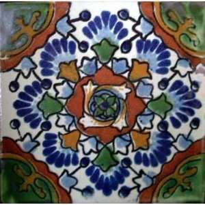  Multi Colored Ceramic Mexican Tile 4x4