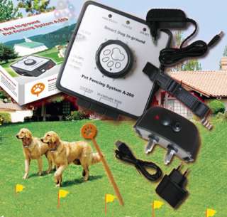 Electric Dog Pet Fence Rechargeable Shock Collar system  