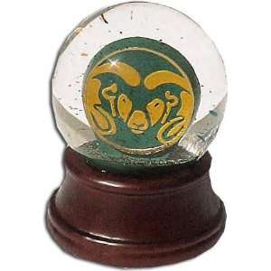 Colorado State Rams Mascot Musical Water Globe with Wood Base  