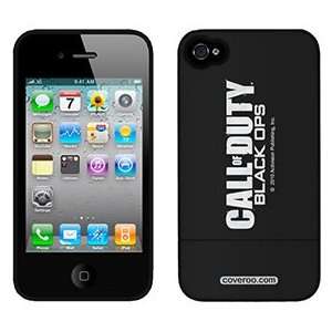  Call of Duty Black Ops Logo white v on AT&T iPhone 4 Case 