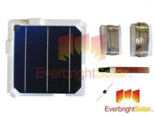 40 Tested Mono 6x6 Solar Cell 3.8w   4w DIY Panel Kit  