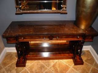 VERY UNIQUE Stone Top THEODORE ALEXANDER Table   BRAND NEW  