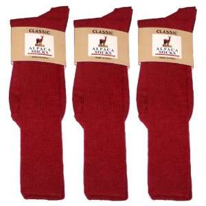  Alpaca Classic Socks   3 Pairs Small   Red Everything 