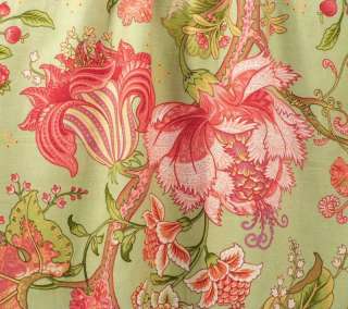 Drapery Upholstery Fabric Cotton Tropical Floral Print  