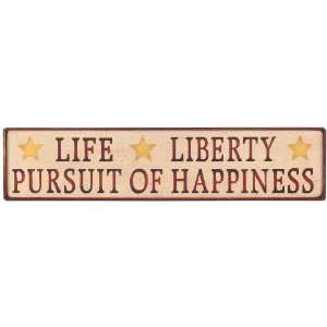 Americana Home Decor   Life Liberty Pursuit of Happiness  