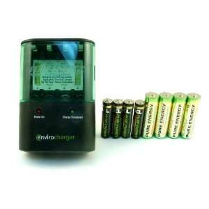   Battery Charger with 4 AA and 4 AAA Batteries Electronics