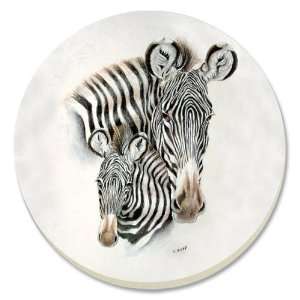  CounterArt Zebras Absorbent Coasters, Set of 4 Kitchen 