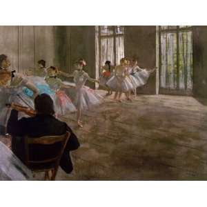  Oil Painting Dance School Edgar Degas Hand Painted Art 