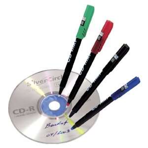   Logic Set of Four Multicolor CD & DVD Marking Pens