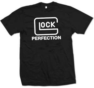 Glock Perfection Black T shirt sizes 2XL & 3XL  