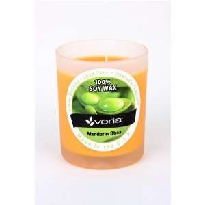 Mandarin Shea Soy Candle in Frosted Glass Tumbler Beauty