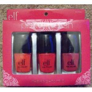  Elf Pretty Polish Brights Trio 3 Nail Polish Pinks New/box 