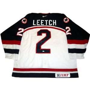    Brian Leetch Autographed Team USA Jersey