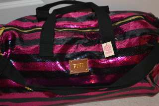  Pink Bling Sequin Fashion Show 2011 Travel Duffle Bag Tote  