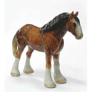 Northern Rose Clydesdale Horse Figurine 