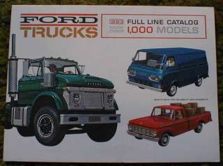 1963 Ford Truck FL F 100 Pickup Brochure 63  