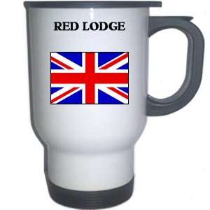  UK/England   RED LODGE White Stainless Steel Mug 