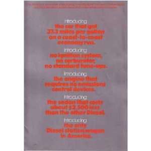  1974 PEUGEOT 504 DIESEL Sales Folder Literature 