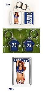 New York Giants PERSONALISED JERSEY KEY RING. fridge magnet  