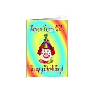  Birthday Seven Year Old   Clown Card Toys & Games