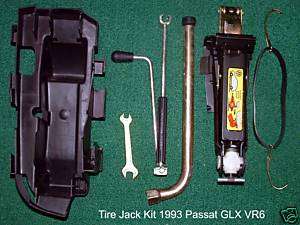 VW B3 Passat Spare Tire Jack Tool Kit 1990 1994 Lug Bolt Wrench 