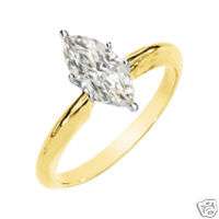 ct Marquise Moissanite Solitaire Engagement Ring 14K  