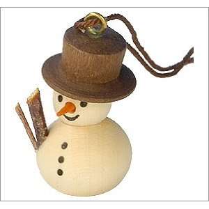  Alexander Taron Natural Snowman Ornament