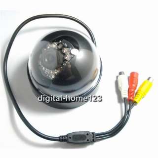Wire 12LED Infrared CCD Dome Color Camera CCTV Security  