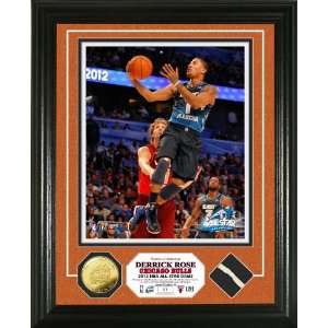  Derrick Rose 2012 NBA All Star Game Used Net Gold Coin 