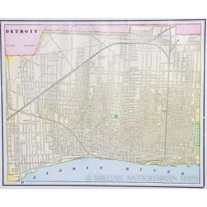  Peoples Map of Detroit (1887)