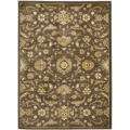 Oushak Brown/ Green Powerloomed Rug (4 x 57) Today $92 