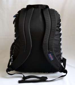  Big Student Backpack Bag Black White TDN75ST School Book Travel