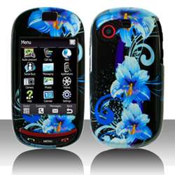   on Samsung Gravity T T669 Blue Flower Protective Case  
