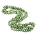 DaVonna Freshwater Green Pearl 64 inch Endless Necklace (8 9 mm)