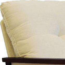 Caney Beige Microfiber Accent Chair  