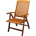 Royal Tahiti Sarragossa Contoured 5 Position Folding Arm Chair (Set 