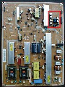 Repair Kit, Samsung LN 46A630, LCD TV, Capacitors Only, Not the Entire 