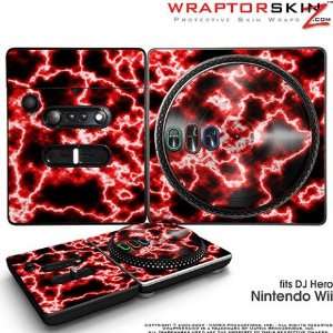  DJ Hero Skin Electrify Red fits Nintendo Wii DJ Heros (DJ HERO 