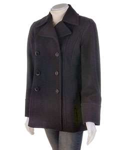 Anne Klein Double Breasted Wool Coat  