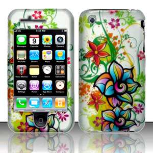 SnapOn Cover Case FOR Apple iPhone 3GS 3G Flower Paint  