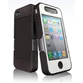   Protective Skin Case for Apple iPhone 4 / 4G HD   White / Brown