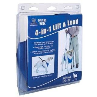Guardian Gear Nylon Lift & Lead 4 In 1 Dog Harness, X Large, Blue