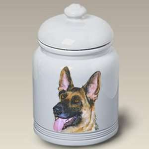  German Shepherd Dog Cookie Jar by Barbara Van Vliet 